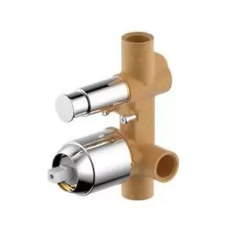 Скрытая часть для встраиваемого смесителя BRAVAT Gina D9100CP-ENG, 2х функц., латунь