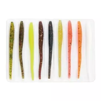 Слаги съедобные искусственные LJ Pro Series WIGGLER WORM 05.84/MIX1 9шт.