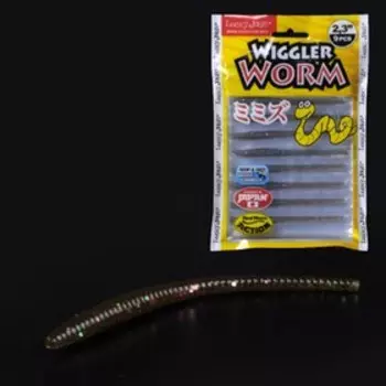 Слаги съедобные искусственные LJ Pro Series WIGGLER WORM 05.84/S21 9шт.