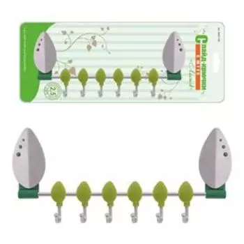 Слайд-крючки «Листок», 6 крючков