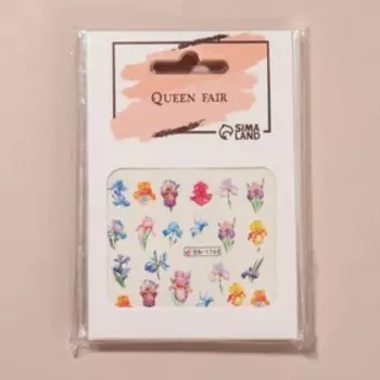 Слайдеры для ногтей «Цветочное счастье», разноцветные