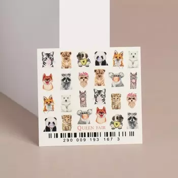 Слайдер-дизайн для ногтей «Милашки»