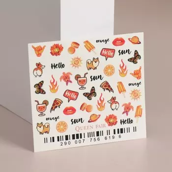 Слайдер - дизайн для ногтей «Orange»