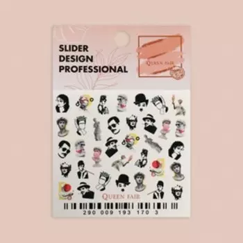 Слайдер-дизайн для ногтей «Знаменитые личности»