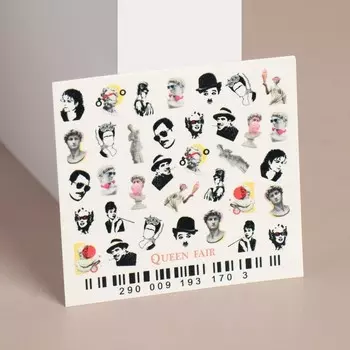 Слайдер-дизайн для ногтей «Знаменитые личности»