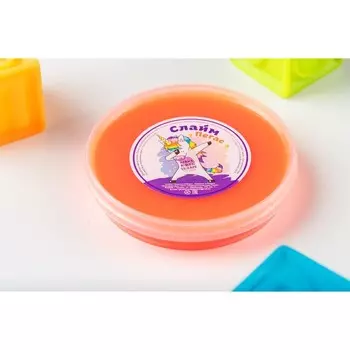 Слайм «Флуоресцентный» Оранжевый, 160 г