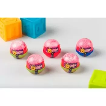 Слайм, Красный, капсула с шариками 40 г