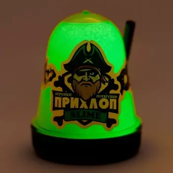 Слайм «Люминофор» Зелёный, 130 г