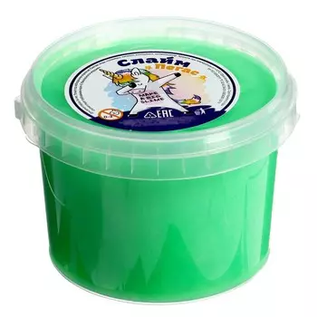 Слайм «Мальчик пират» зелёный перламутр, 500 мл