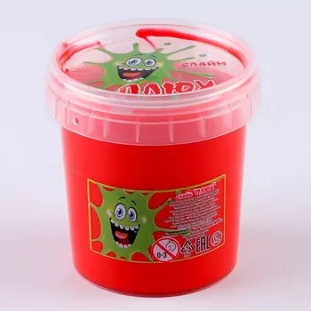 Слайм «Плюх» контейнер 140 г, красный