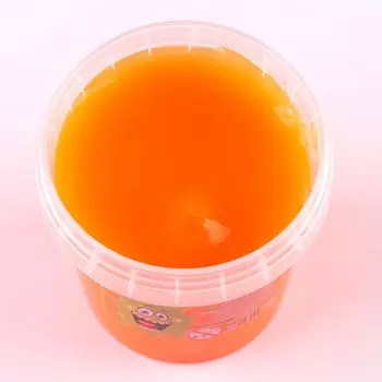 Слайм «Плюх» контейнер 140 г, оранжевый