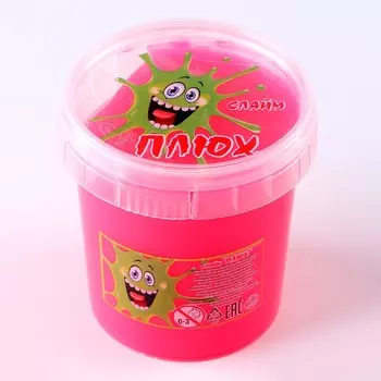 Слайм «Плюх», контейнер 140 г, розовый