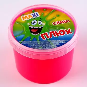 Слайм «Плюх» розовый, контейнер, 500 г