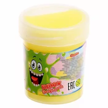 Слайм Плюх «Зефирка» лимон, туба 40 г, кор. 48 шт.