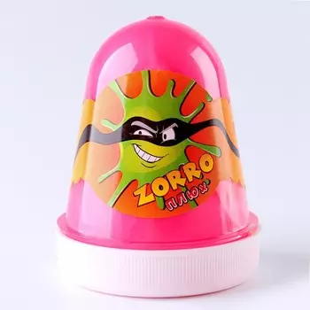 Слайм Плюх ZORRO, перламутровый, капсула 130 гр., розовый