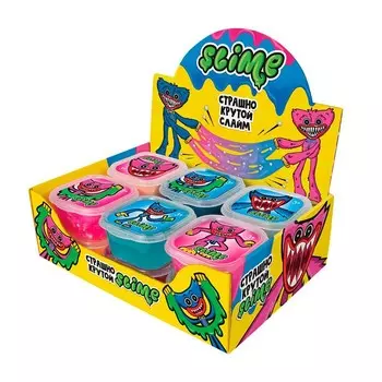 Слайм «Шоу - бокс Slime», синий и розовый, 12 шт., МИКС