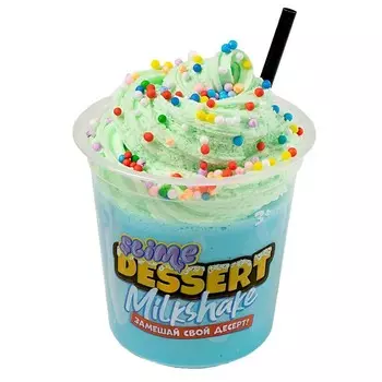 Слайм Slime Dessert Milkshake, голубой