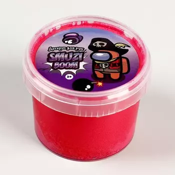 Слайм Smuzi Boom, 90 г, красный цвет