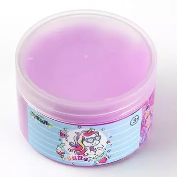 Слайм «Стекло», «Butter», фиолетовый цвет, 180 г, декоративный наполнитель МИКС