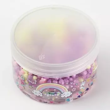 Слайм «Стекло», «Butter», с цветными шариками, 150 г, декоративный наполнитель МИКС