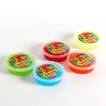 Слайм жвачка для рук «Барбоскины», аромат., розовый, красный, жёлтый, с блёстками,70 мл