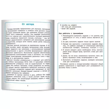 Словарные слова: развитие орфографической грамотности у учеников 3-4 классов. Рогачева.Е