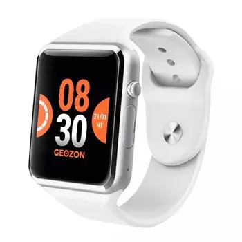 Смарт-часы Geozon Ray G-SM05SVR, 1.54", TFT, камера, microSD, GPS, IP54, 260мАч, серебристые