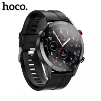 Смарт-часы Hoco Y2, 1.3", 240х240, IP68, BT3.0+4.0, 290 мАч, поддержка вызова,шагомер,черные