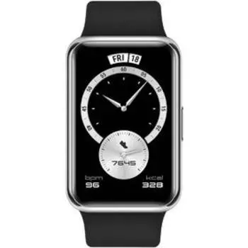 Смарт-часы Huawei Fit Elegant TIA-B29, 1.64", Amoled, пульсомер, шагомер, 180 мАч, чёрные