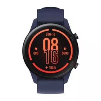 Смарт-часы Xiaomi Mi Watch (BHR4583GL), 1.39", Amoled, пульсометр, шагомер, 420 мАч, т/синие