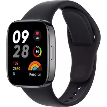Смарт-часы Xiaomi Redmi Watch 3 Active, 1.83", TFT, сенсор, GPS, замер SpO2, 289 мАч, черные