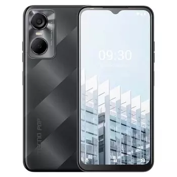 Смартфон Tecno POP 6 Pro, 6.6", IPS, 2 Гб, 32 Гб, 8 Мп, 5000 мАч, черный