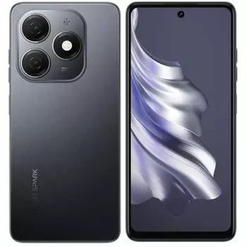 Смартфон TECNO Spark 20, 6.6", 8 Гб, 128 Гб, 50 Мп, 32 Мп, 2 sim, 5000 мАч, NFC, черный
