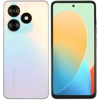 Смартфон Tecno Spark 20C, 6.56", 8Гб, 128Гб, 50Мп, 8Мп, 2sim, 5000мАч, NFC, белый