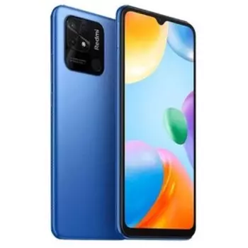 Смартфон Xiaomi Redmi 10C RU, 6.71", IPS, 3 Гб, 64 Гб, 50 Мп, 5 Мп, 5000 мАч, NFC, синий