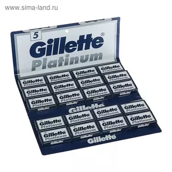 Сменные лезвия Gillette Rubie Platinum для безопасных бритв 5шт
