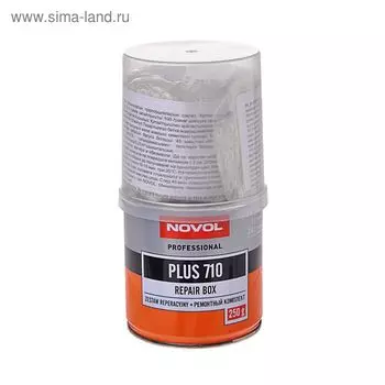 Смесь для ремонта Novol PLUS 710 250 г, отвердитель, стекломат 36101