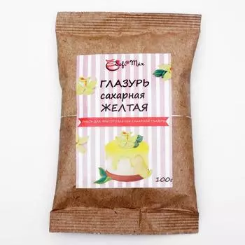 Смесь сухая «Глазурь сахарная», жёлтая, 100 г