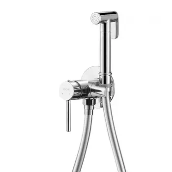 Смеситель для биде ABBER Wasser Kreis AF8125, с гигиеническим душем, шланг 150 см, хром