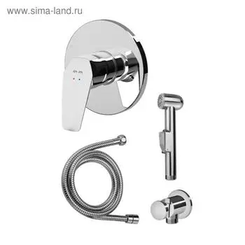 Смеситель для биде AM.PM Gem F40H9000, однорычажный, настенный, лейка, цвет хром