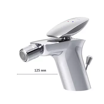 Смеситель для биде AM.PM Spirit 2.0 F70A83100, однорычажный, с донным клапаном, хром