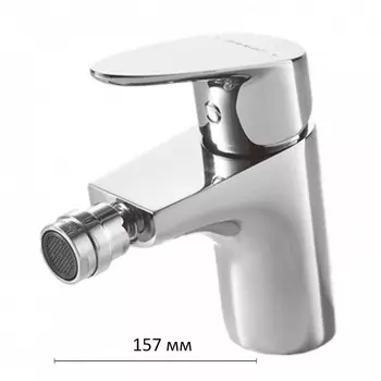 Смеситель для биде BRAVAT Gina F365104C-ENG, однорычажный, корпус латунь, хром