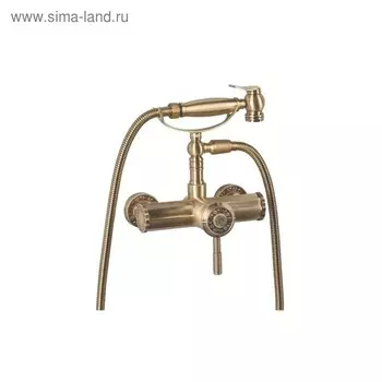 Смеситель для биде Bronze de luxe 10135, настенный, гигиеническая лейка с держателем