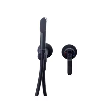 Смеситель для биде Bronze de Luxe 1760's 3253SB, с гигиеническим душем, латунь, черный