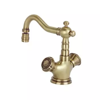 Смеситель для биде Bronze de Luxe ROYAL 10217/1, излив 165 мм, латунь, бронза