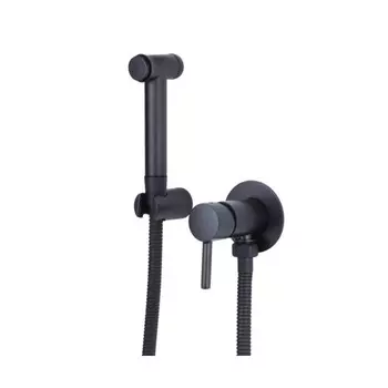 Смеситель для биде Bronze de Luxe SCANDI 14512B, встраиваемый, с гигиеническим душем, черный 10038