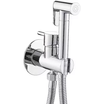 Смеситель для биде ESKO SMH05, с гигиеническим душем, латунь, встраиваемый, хром