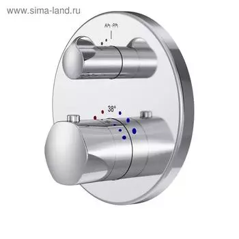 Смеситель для душа AM.PM Gem F9085500, с термостатом, монтируемый в стену, хром