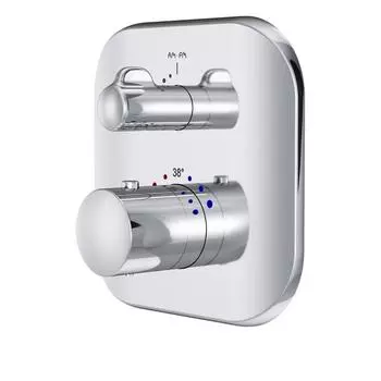 Смеситель для душа AM.PM Sensation F3075600, с термостатом, монтируемый в стену, хром