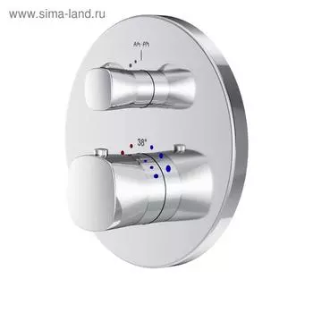 Смеситель для душа AM.PM Spirit 2.1 F71A85500, с термостатом, монтируемый в стену, хром